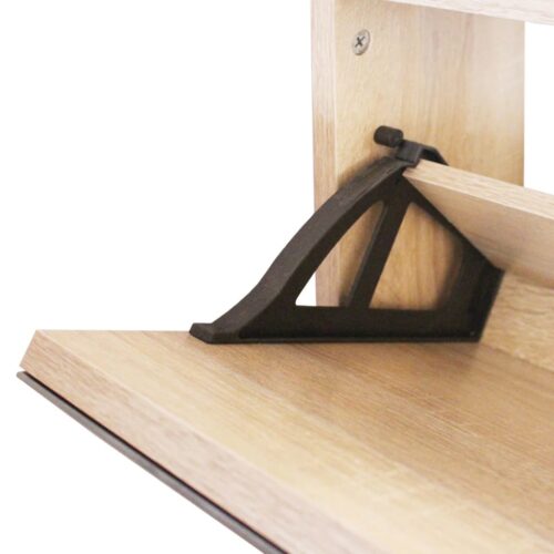 Shoe Cabinet 2-Layer Mirror Oak 63x17x67cm - Image 5