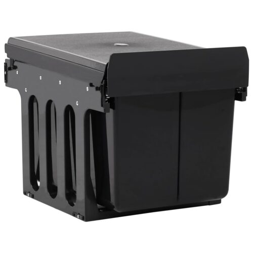 48L Pull-Out Rubbish Bin Kitchen Cupboard Cabinet Trash Waste Can Soft-Close - Image 2