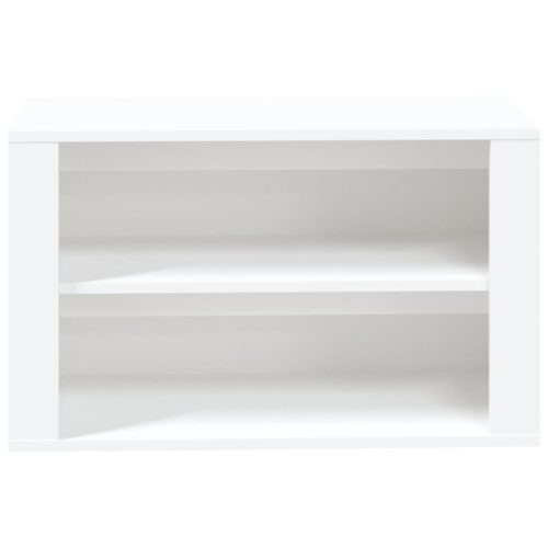Shoe Rack White 75x35x45cm Engineered Wood - Image 5