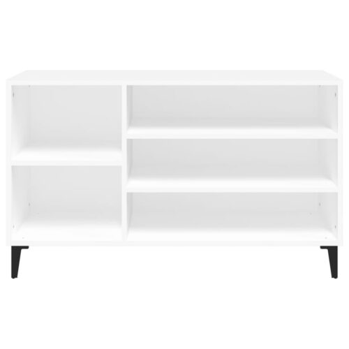 Shoe Cabinet White 102x36x60cm Engineered Wood - Image 5