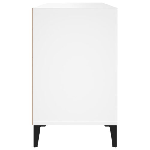 Shoe Cabinet White 102x36x60cm Engineered Wood - Image 6