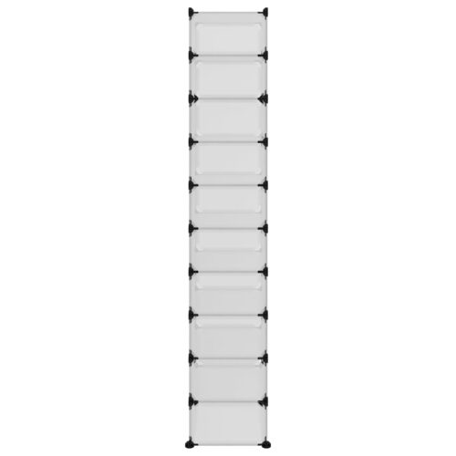 Shoe Rack Transparent 44x32x174cm PP - Image 4