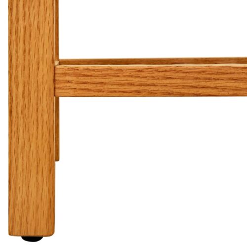 Shoe Rack with 5 Shelves 100x27x100cm Solid Oak Wood - Image 4