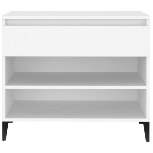 Shoe Cabinet White 70x36x60cm Engineered Wood - Image 7