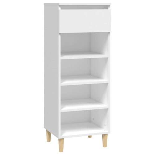 Shoe Cabinet White 40x36x105cm Engineered Wood - Image 2