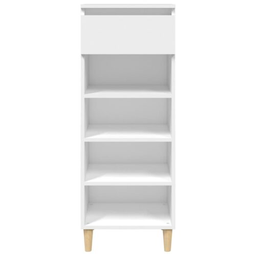 Shoe Cabinet White 40x36x105cm Engineered Wood - Image 3