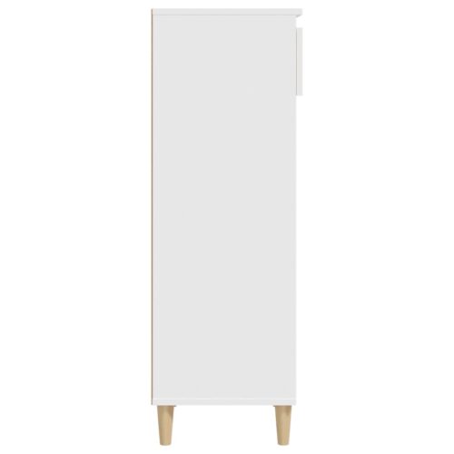 Shoe Cabinet White 40x36x105cm Engineered Wood - Image 5