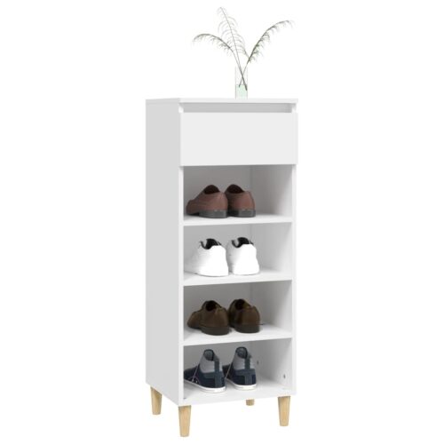 Shoe Cabinet White 40x36x105cm Engineered Wood - Image 8