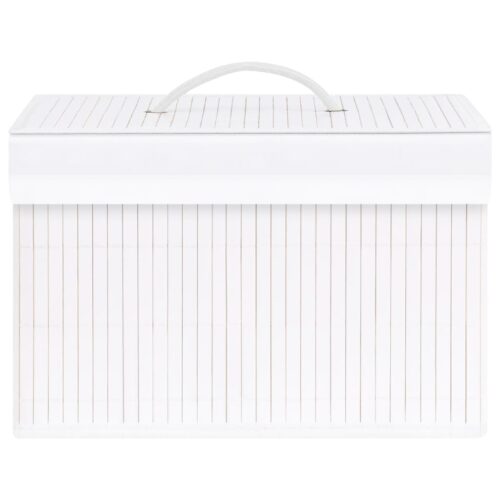 Bamboo Storage Boxes 4pcs White - Image 4