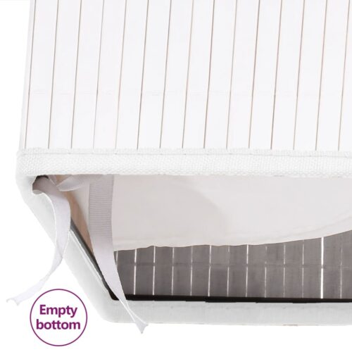 Bamboo Storage Boxes 4pcs White - Image 8
