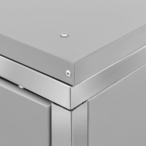 Triple Wheelie Bin Shed 207x77.5x112.5cm Stainless Steel - Image 10