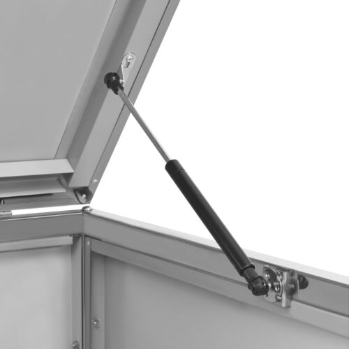 Triple Wheelie Bin Shed 207x77.5x112.5cm Stainless Steel - Image 11