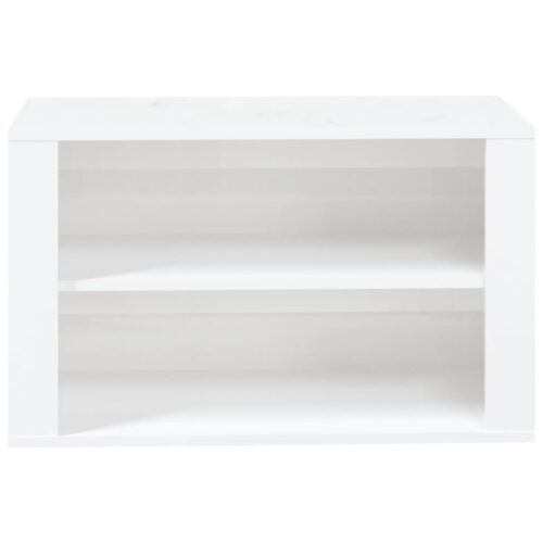Shoe Rack High Gloss White 75x35x45cm Engineered Wood - Image 5