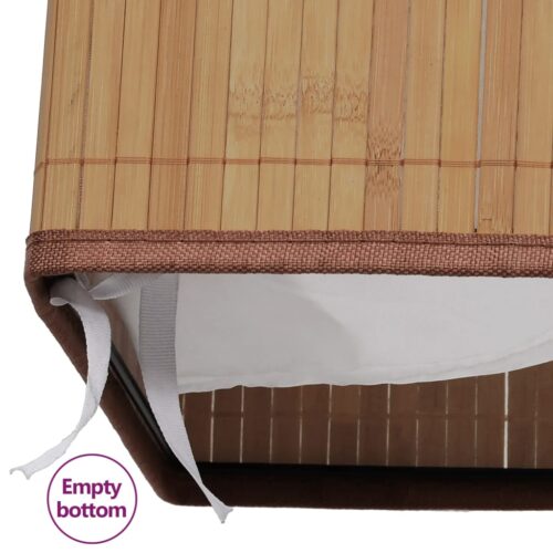 Bamboo Laundry Bin Rectangular Natural - Image 7