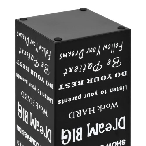 Umbrella Stand Text Steel Black - Image 5