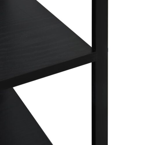 Microwave Cabinet Black 60x39.6x123cm Engineered Wood - Image 6