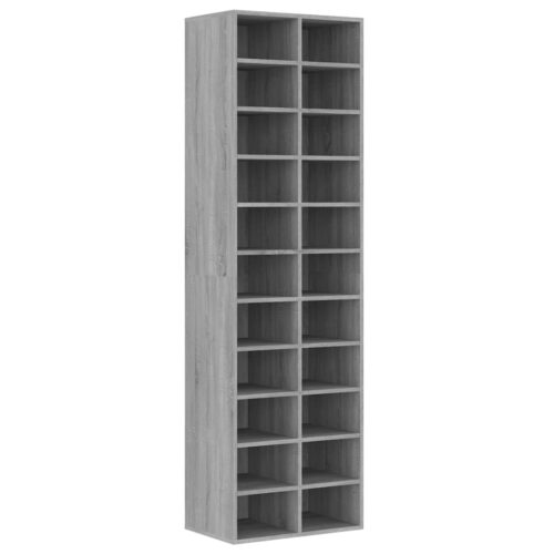 Shoe Cabinet Grey Sonoma 54x34x183cm Engineered Wood - Image 2