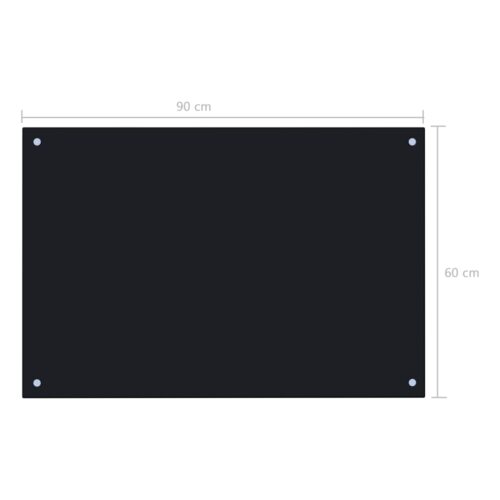 Kitchen Backsplash Black 90x60cm Tempered Glass - Image 7