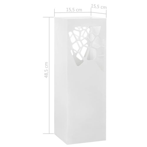 Umbrella Stand Stones Steel White - Image 5