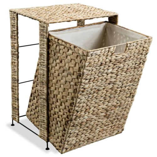 Laundry Basket 44x34x64cm Water Hyacinth - Image 5