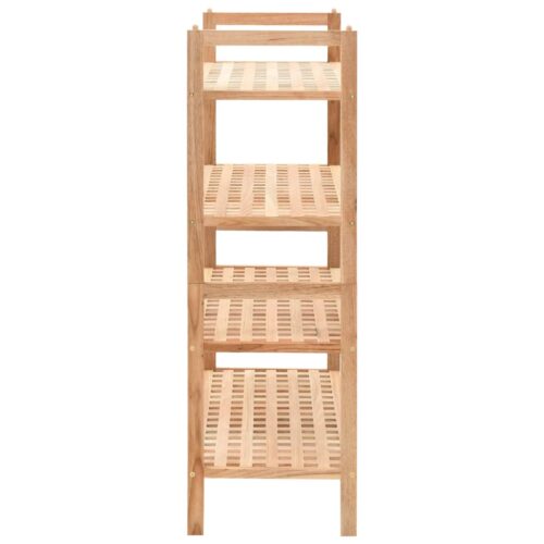 Shoe Rack Solid Walnut Wood 69x26x81cm - Image 3