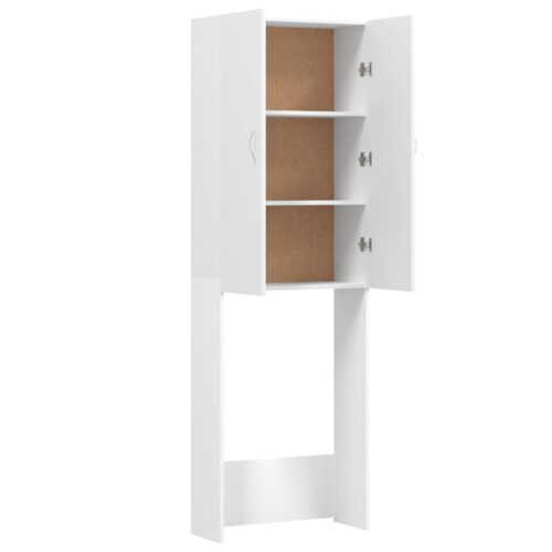 Washing Machine Cabinet White 64x25.5x190cm - Image 5