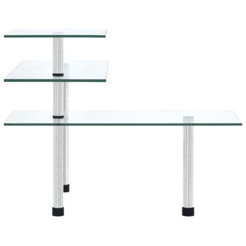 3-Tier Corner Kitchen Shelf Tempered Glass - Image 3