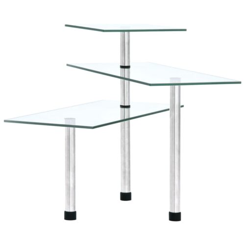 3-Tier Corner Kitchen Shelf Tempered Glass - Image 4