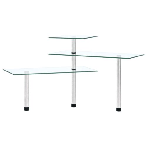 3-Tier Corner Kitchen Shelf Tempered Glass - Image 5