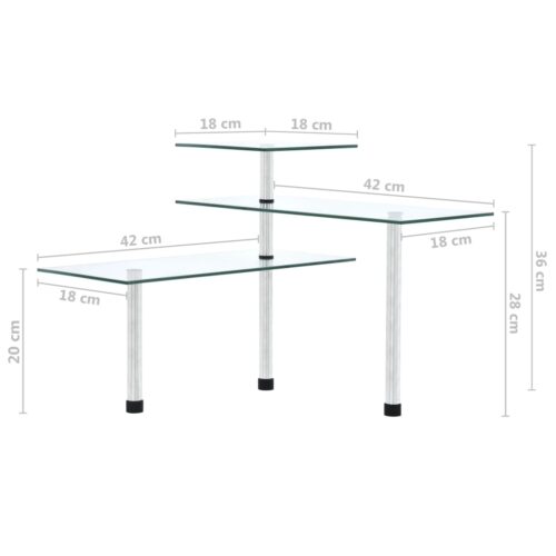 3-Tier Corner Kitchen Shelf Tempered Glass - Image 8