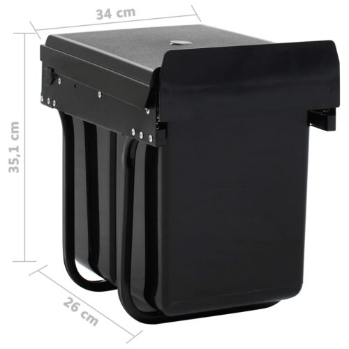 Kitchen Cupboard Pull-out Dustbin Soft-Close 20 L - Image 7