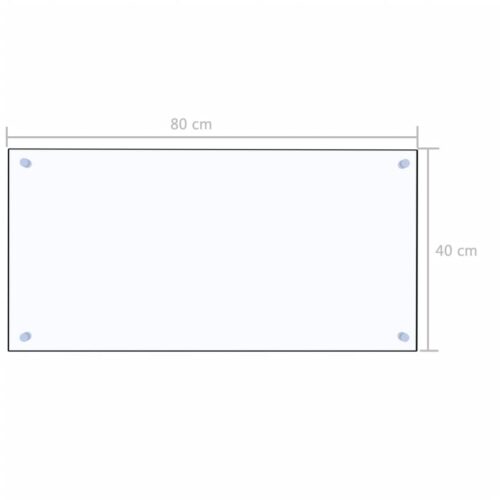 Kitchen Backsplash Transparent 80x40cm Tempered Glass - Image 7