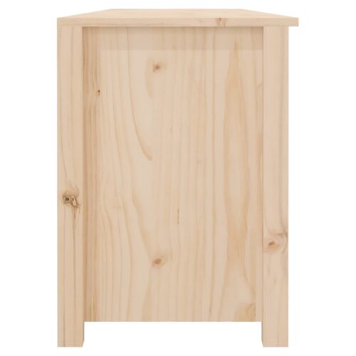 Shoe Bench 160x36.5x50cm Solid Wood Pine - Image 6