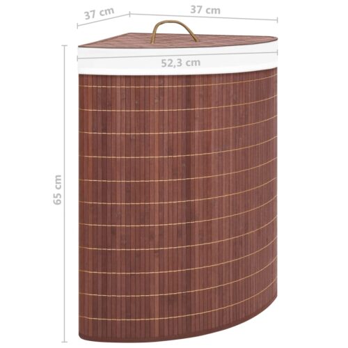 Bamboo Corner Laundry Basket Brown 60 L - Image 9
