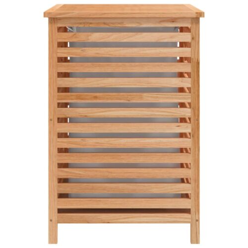 Laundry Basket 45x45x65cm Solid Wood Walnut - Image 6