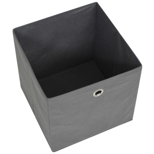 10pcs Non-Woven Fabric Storage Box Grey Closet Wardrobe Cubes Bins Organiser - Image 5