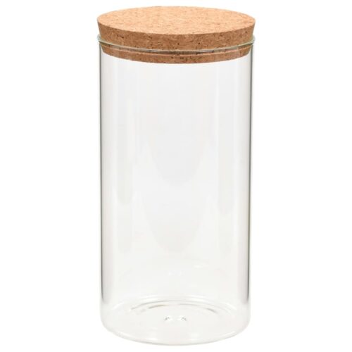 Storage Glass Jars with Cork Lid 6pcs 1100ml - Image 3