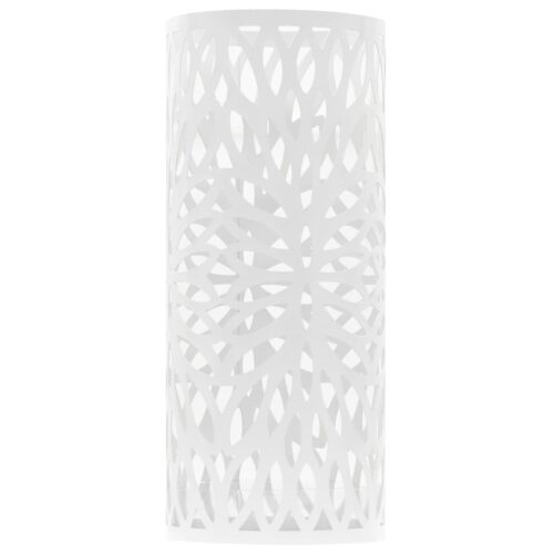 Umbrella Stand Leaves Steel White - Image 2