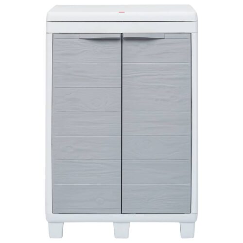 Garden Dustbin with 3 Bags Light Grey 65x38x102cm - Image 3