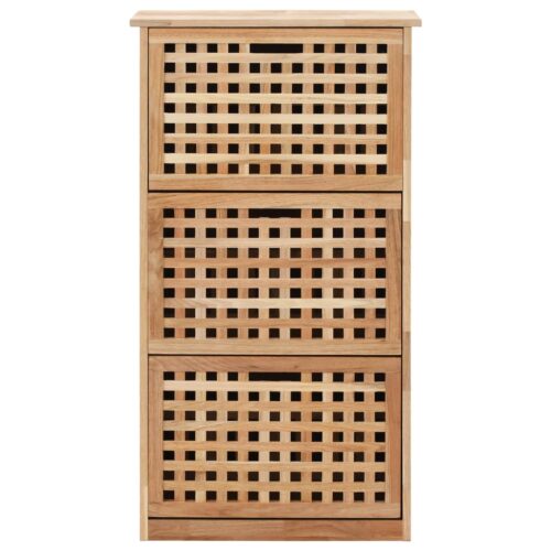 Shoe Storage Cabinet 55x20x104cm Solid Walnut Wood - Image 3