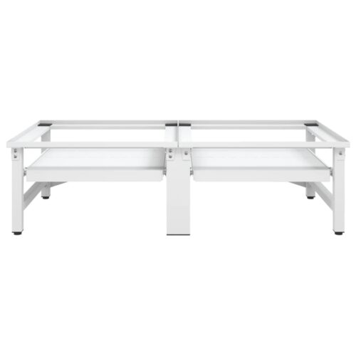 Washing Drying Machine Pedestal with Pull-out Shelves White - Image 3