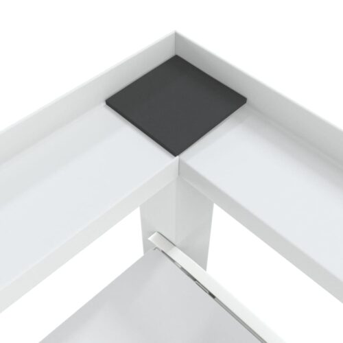 Washing Drying Machine Pedestal with Pull-out Shelves White - Image 7