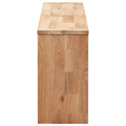 Shoe Storage Bench 94x20x38cm Solid Walnut Wood - Image 5