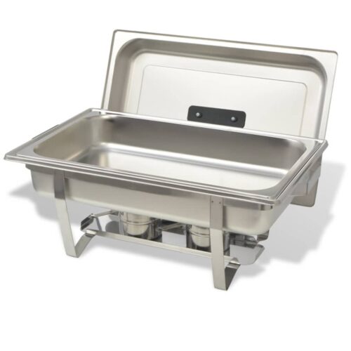 4-Piece Chafing Dish Bain Marie Set Stainless Steel Buffet Food Warmer - Image 4
