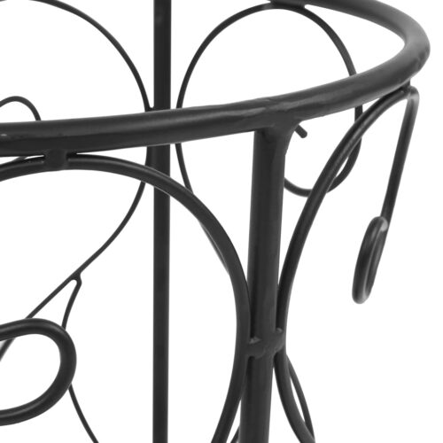 Umbrella Stand Vintage Style Metal 26x46cm Black - Image 5