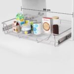 Pull-Out Wire Baskets 2pcs Silver 800mm