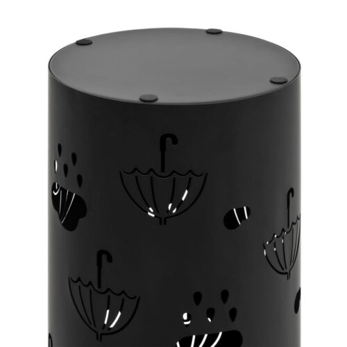 Umbrella Stand Umbrellas Steel Black - Image 5