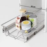 Pull-Out Wire Baskets 2pcs Silver 400mm