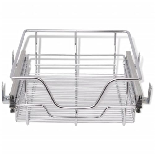 Pull-Out Wire Baskets 2pcs Silver 400mm - Image 4