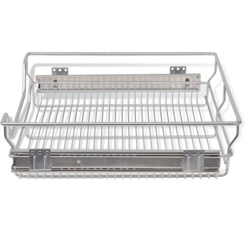 Pull-Out Wire Baskets 2pcs Silver 600mm - Image 5